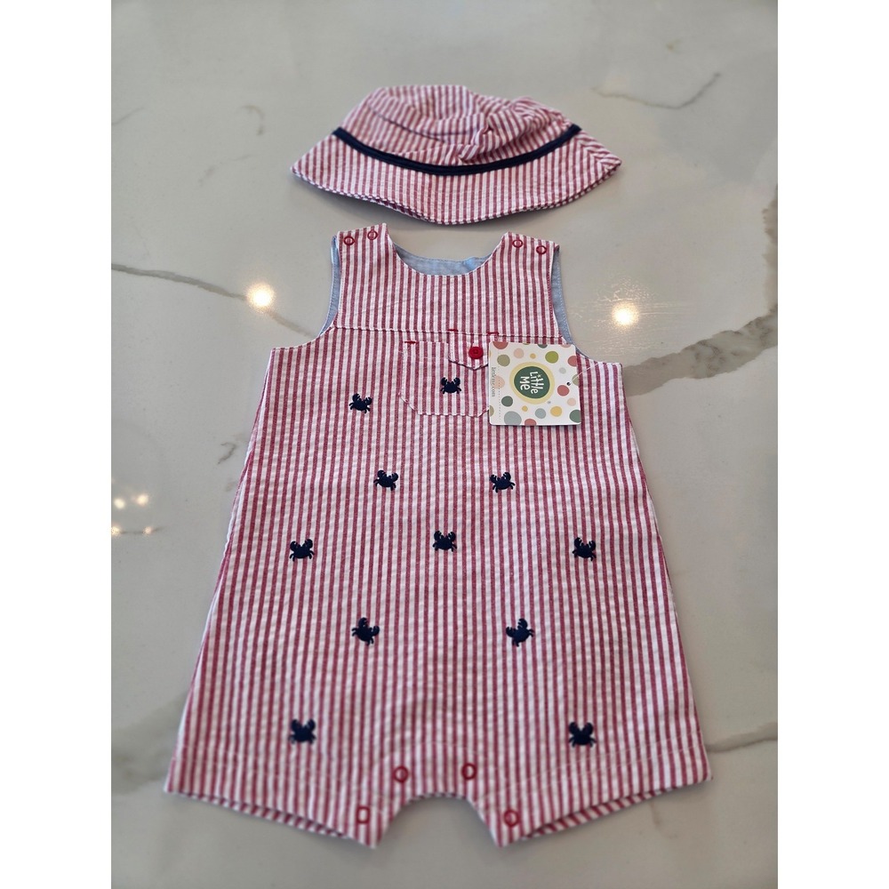 Little me baby boy romper 6 mos